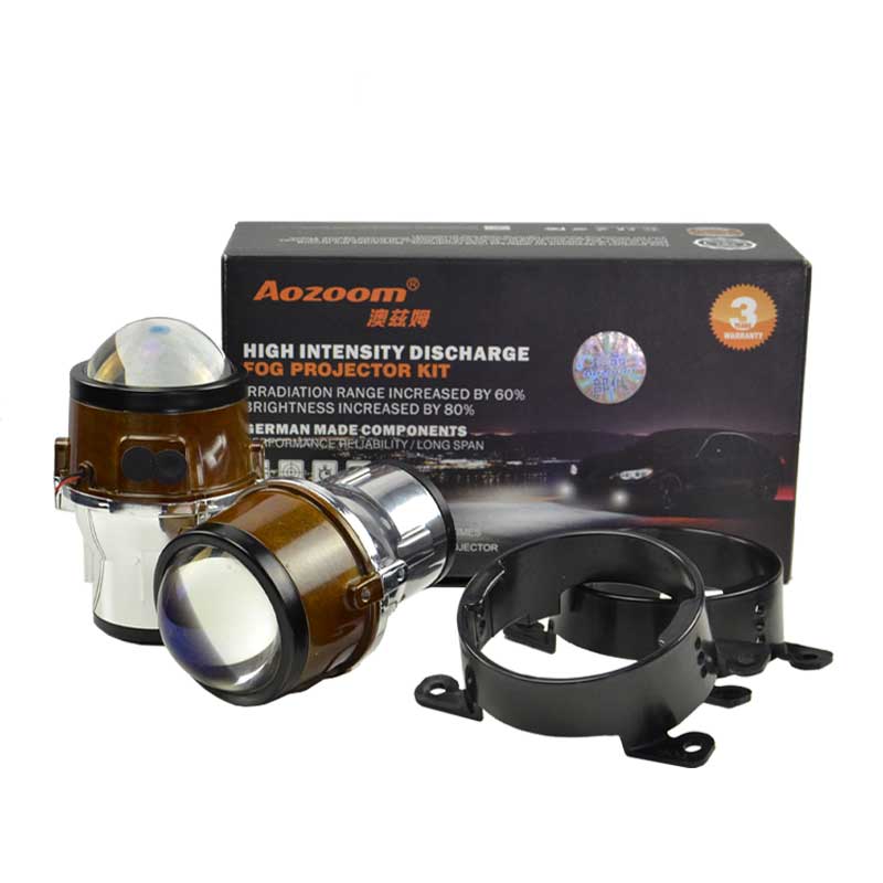 Aozoom 2.5 Inch Fog Lamp Hi/Low Beams Bi Xenon Hid Projector | Using H11 Bulb
