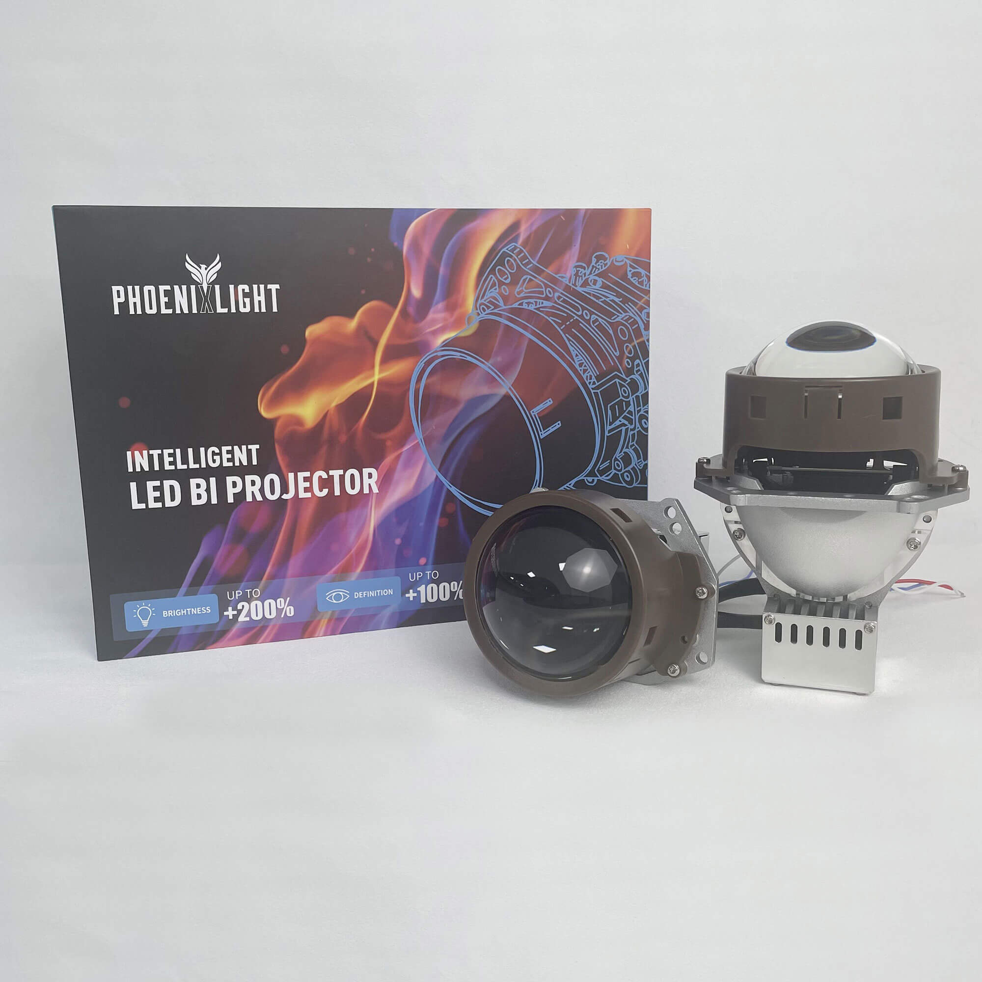 3.0 Inch Y5 Bi-LED Projector Lens | 68W High Power 8000LM
